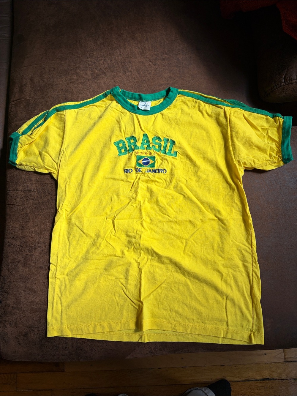 Brazil Rio de Janeiro Yellow & Green Graphic T‑Shirt
